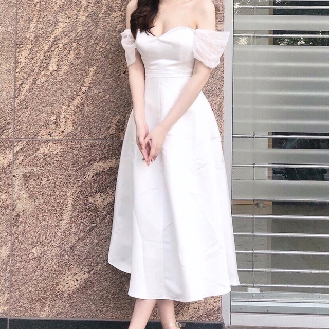 ❤️❤️❤️ĐẦM XOÈ CÚP NGỰC TAY PHỐI LƯỚI🎀🎀🎀