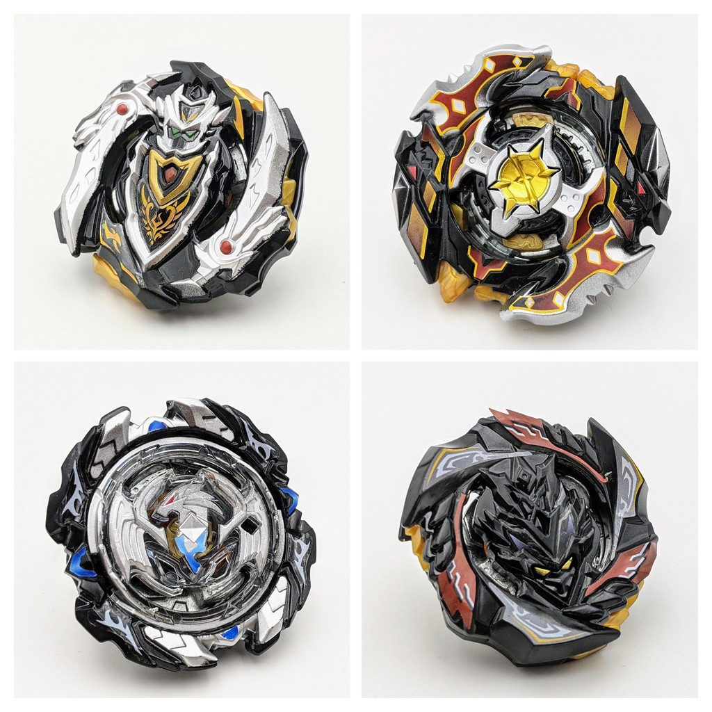 Bộ 4 Con quay BeyBlade + 2 Tay phóng + Sàn đấu - Con quay vòng xoay thần tốc