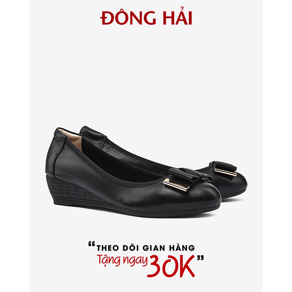 &quot;TẶNG NGAY 30K khi theo dõi gian hàng &quot;Giày Búp Bê Nữ Đông Hải Màu Đen - G7127 (3cm)