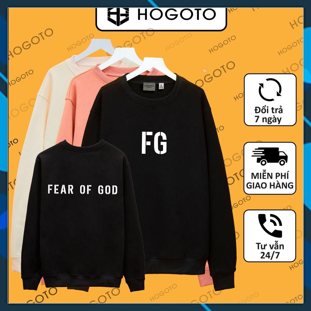 Áo nỉ Sweater FG Fear Of God Hogoto unisex , Áo sweater nam nữ nỉ bông cotton