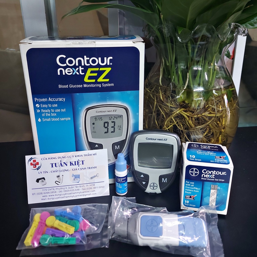 Máy đo đường huyết Contour Next EZ kèm 50 que