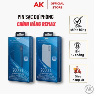 Sạc dự phòng hàng chính hãng Remax dung lượng 20.000mAh – Hỗ trợ Sạc nhanh – Tích hợp đủ đầu dây sạc