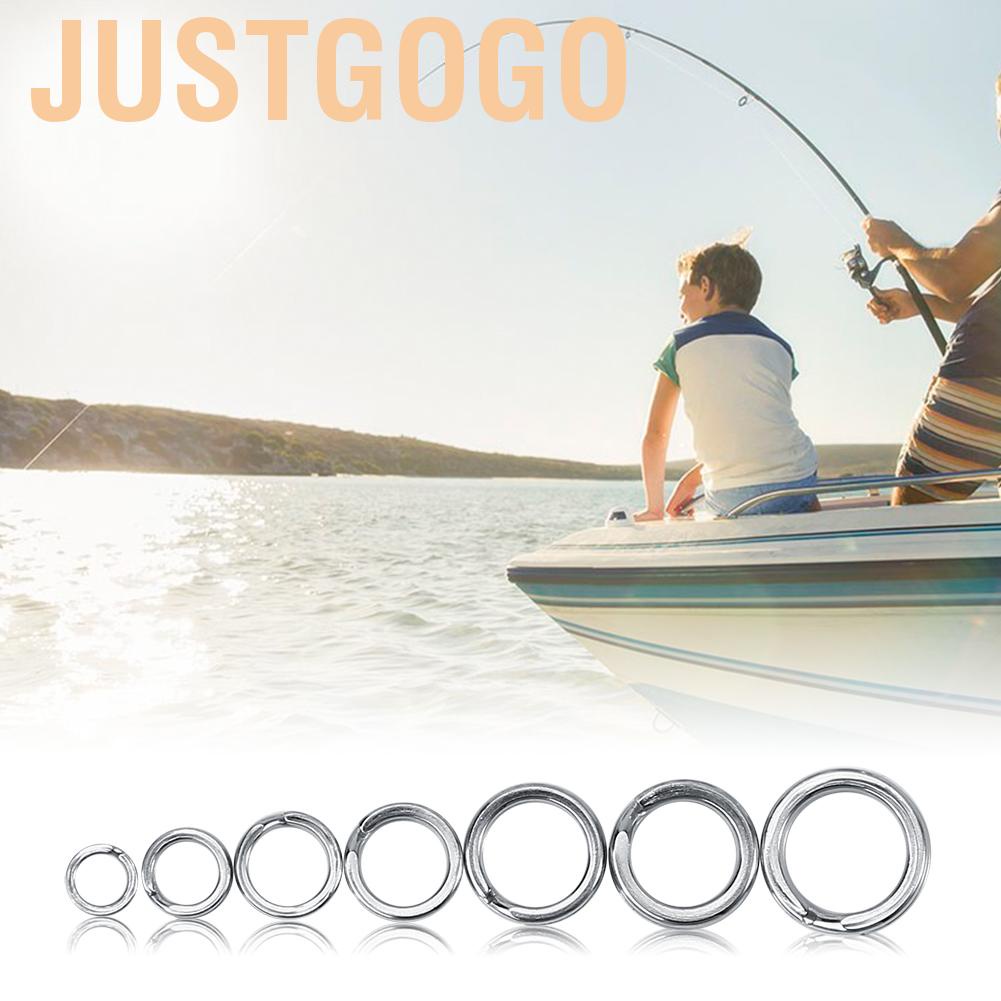Fishing Tackle Bait Double Circle Split Ring Connector