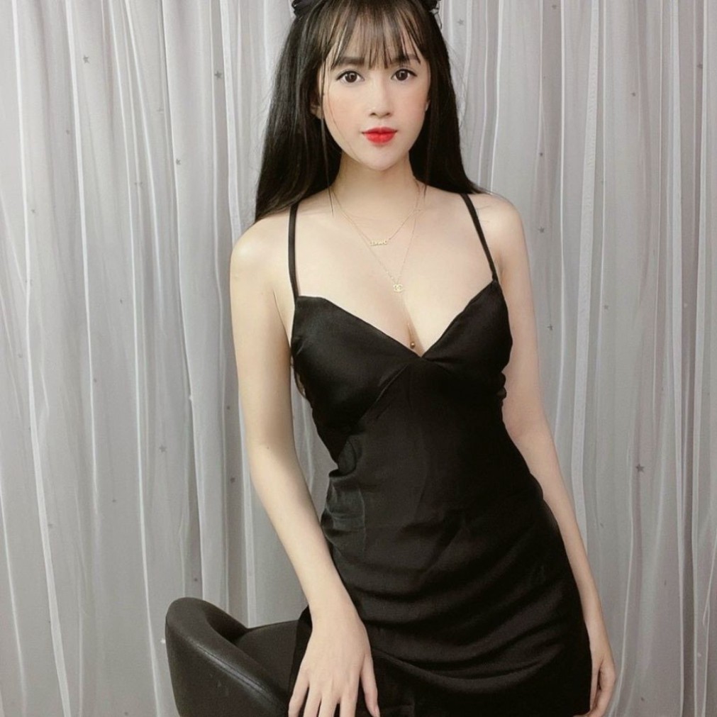 Đồ ngủ lụaFREESHIPVáy ngủ sexy chất liệu Satin siêu mát
