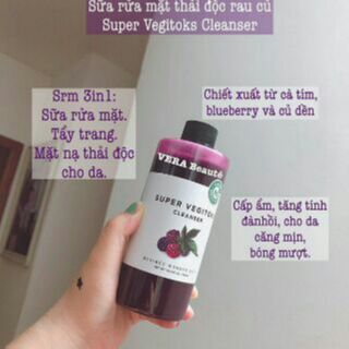Sữa rửa mặt rau củ Super Vegitoks Cleanser