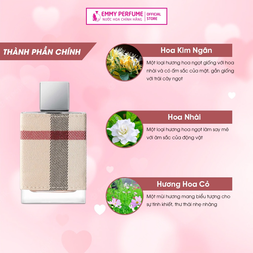 Nước hoa nữ Burberry London For Women - Dòng nước hoa nữ đa dụng dễ dùng cho học sinh sinh viên - EmmyPer