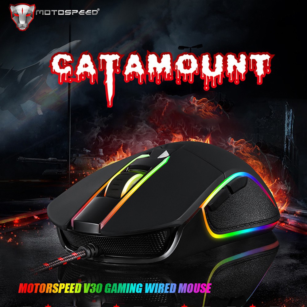 Chuột Gaming Motospeed V30 có dây đèn LED RGB chất lượng cao