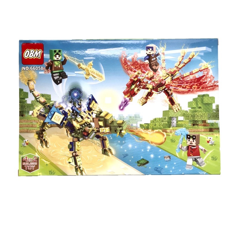 Bộ LEGO Mineeraft nhiều chi tiết cho bé lắp ráp - LG66058/LG66059