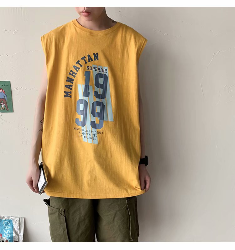 Áo Thun Nam Không Tay Phong Cách Hàn Quốc Với 5 Màu Lựa Chọn (M-5Xl)