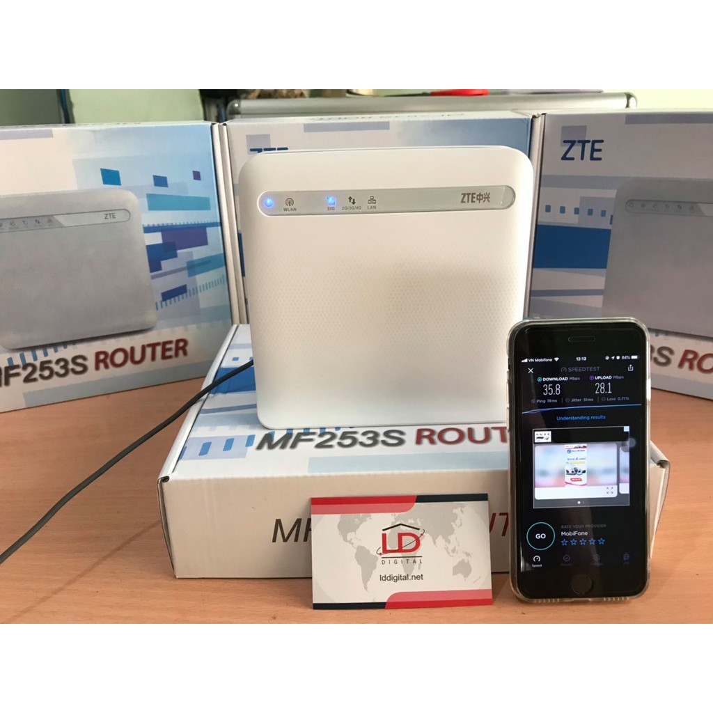 Bộ Phát Wifi 4G/LTE ZTE MF253s. Hỗ trợ 32 thiết bị truy cập cùng lúc. Có 1 cổng LAN. Phù hợp lắp đặt cho xe khách... | BigBuy360 - bigbuy360.vn