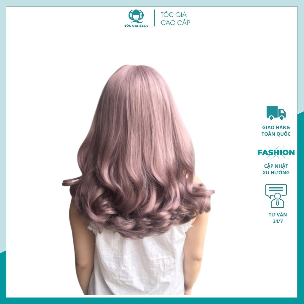 Tóc giả nguyên đầu xoăn đuôi 40cm 8112