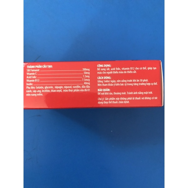 Fe- Folic hộp 30 viên