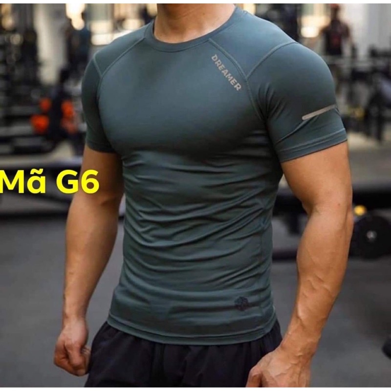 Áo Thun Thể Thao Tập Gym Nam Form Ôm Body Vải Thun Lạnh Co Dãn 4chiều