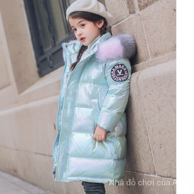 Children Down Cotton Clothes Baby Girl Long Girl Kids Cotton Jacket