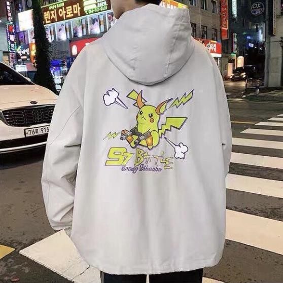 Áo Khoác Dù Chống Nắng dành cho nam nữ và cặp đôi Có 3 Màu PIKa Chiến , Unisex Form Rộng Jacket Ulzzang