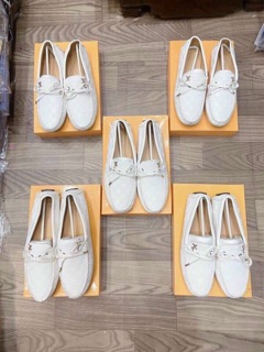 giày lười da ô trắng fulbox