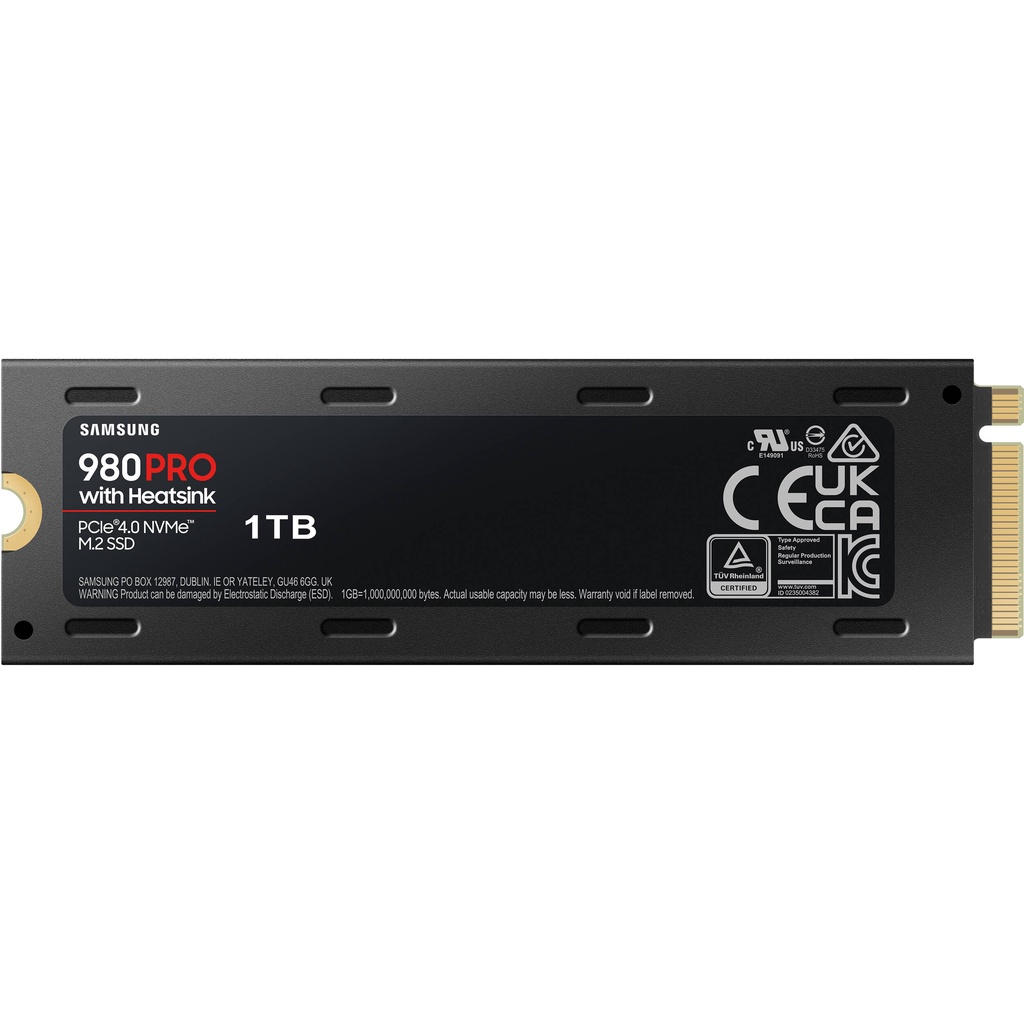 Ổ Cứng SSD Samsung 980 PRO 1TB With Heatsink PCIe Gen 4.0 x4 NVMe V-NAND M.2 2280 - Bảo Hành 5 Năm