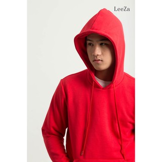Áo hoodie đỏ vải nỉ cao cấp (hình ảnh LeeZa tự chụp)