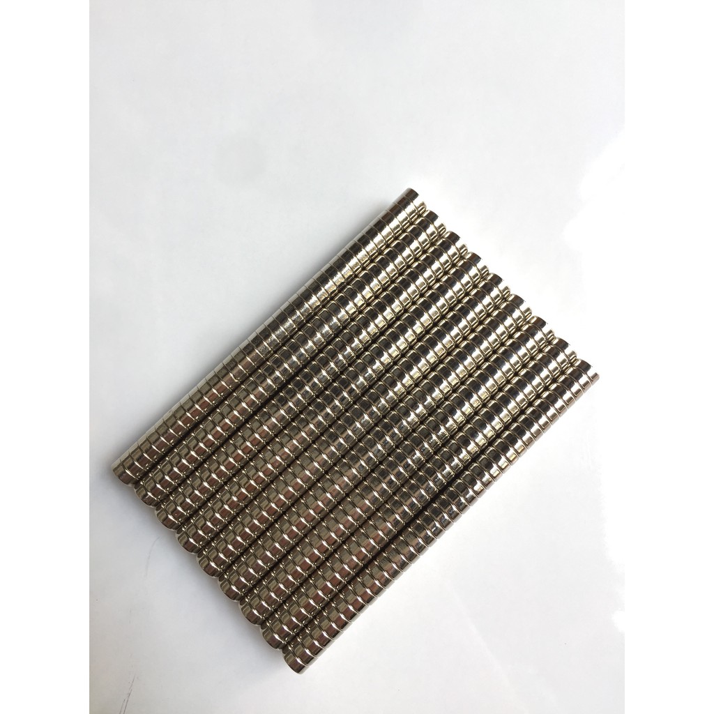 8x3mm nam châm trắng đất hiếm lực từ cực mạnh