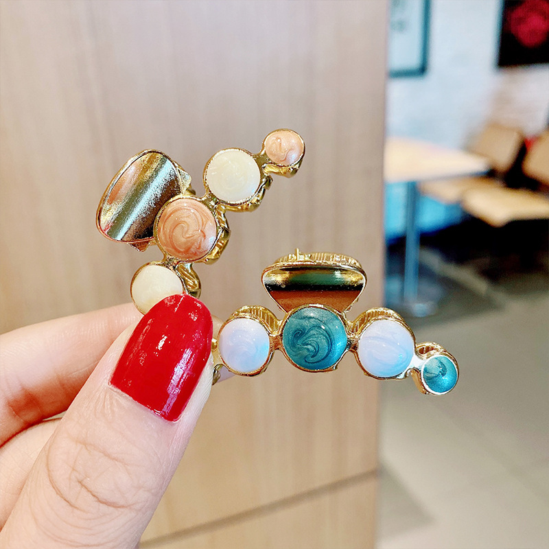 Kẹp Tóc Kim Loại Màu Trơn Xinh Xắn Cho Nữ