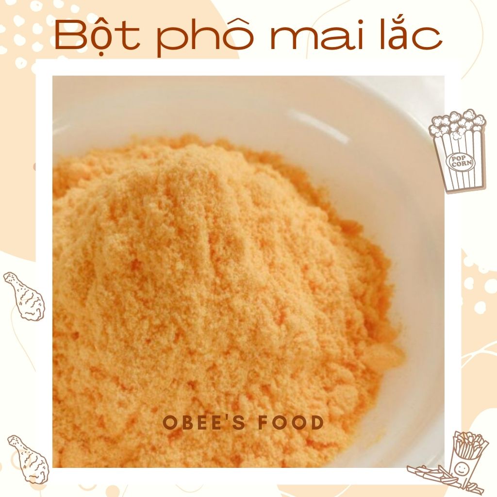 Bột phô mai lắc bánh gạo, khoai tây, khoai lang, gà rán, bắp rang gói 100gr