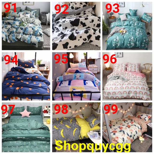 Bộ cotton poly nhập khẩu Chăn Phao, Trần hè. Mẫu mới bổ sung