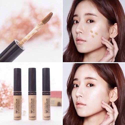 Kem Che Khuyết Điểm The Saem Cover Perfection Tip Concealer SPF28 PA++