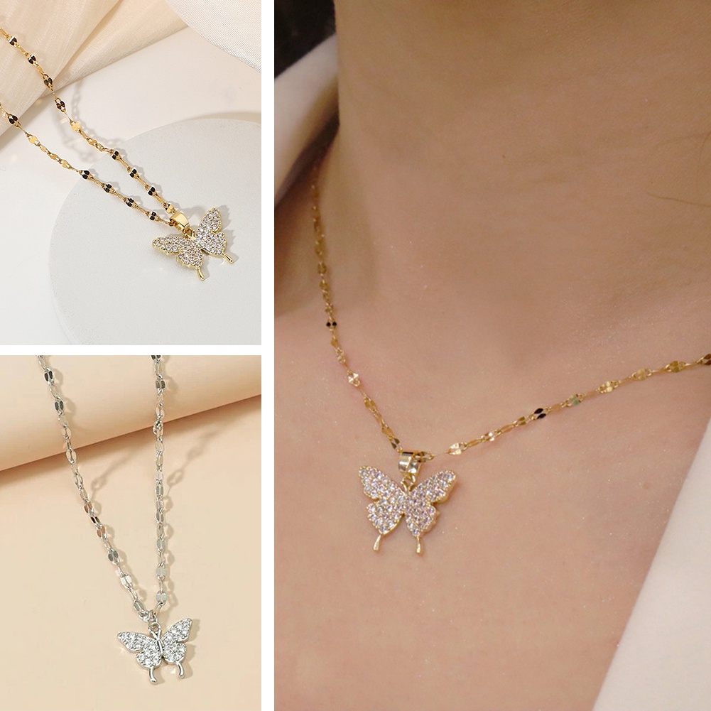 Vòng Cổ Choker Mặt Bướm Phong Cách Cổ Điển Hợp Thời Trang
