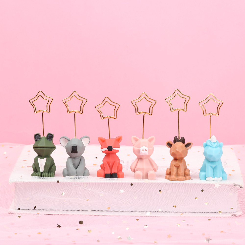 JUNE Koala Paper Clip Birthday gift Photo Stand Note holder Photo Paper Animal shape Kawaii Desk Decorative Memo Clips