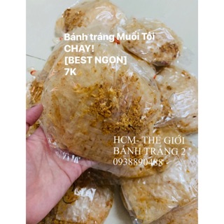 Chay- Bánh tráng Muối Tỏi Tây Ninh siêu ngon