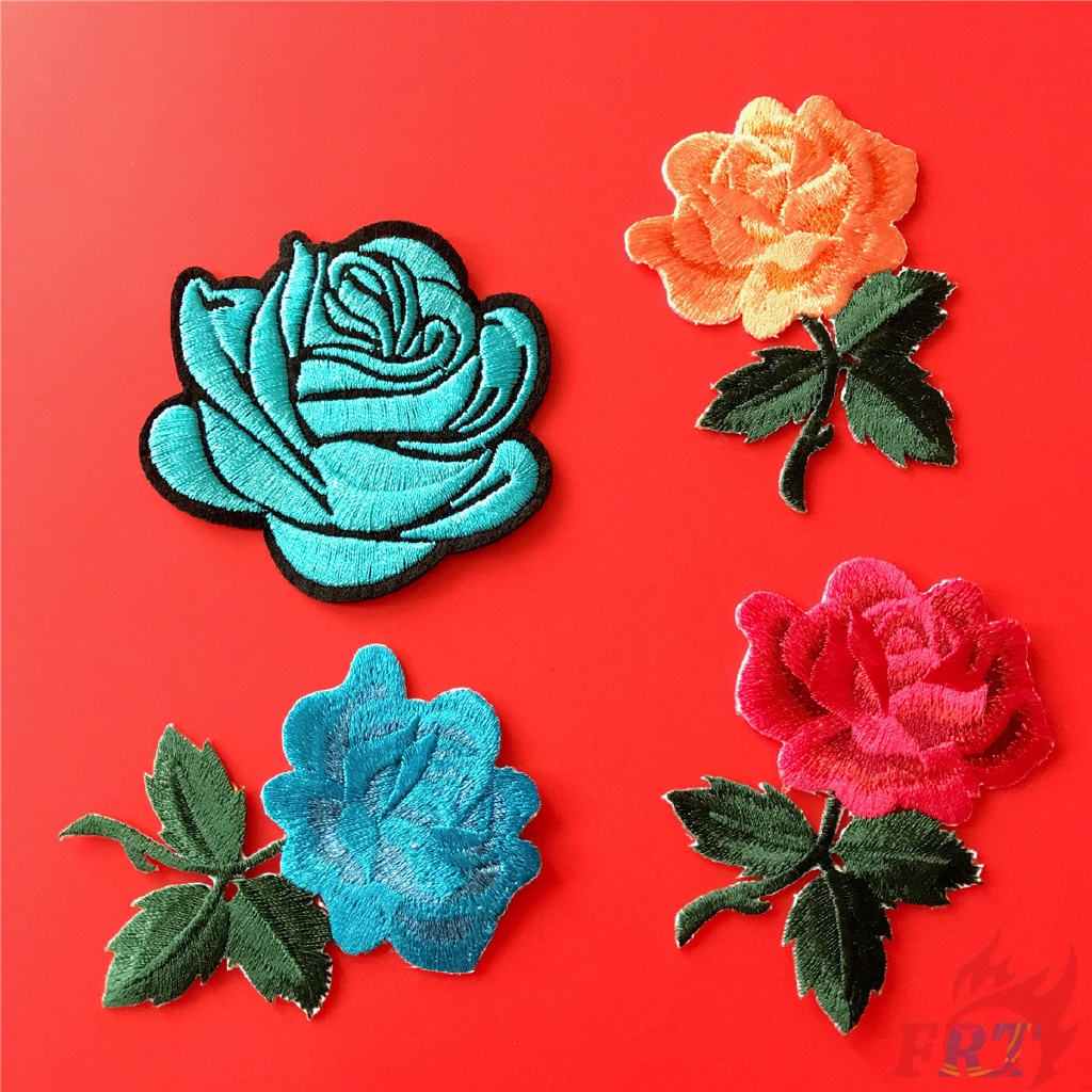 ☸ Blue Enchantress / Rose Patch ☸ 1Pc Diy Sew on Iron on Badge Patches Apparel Appliques