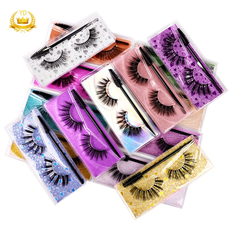 Lông mi giả 3D bằng nhựa cotton lanh mềm mại và dài tự nhiên