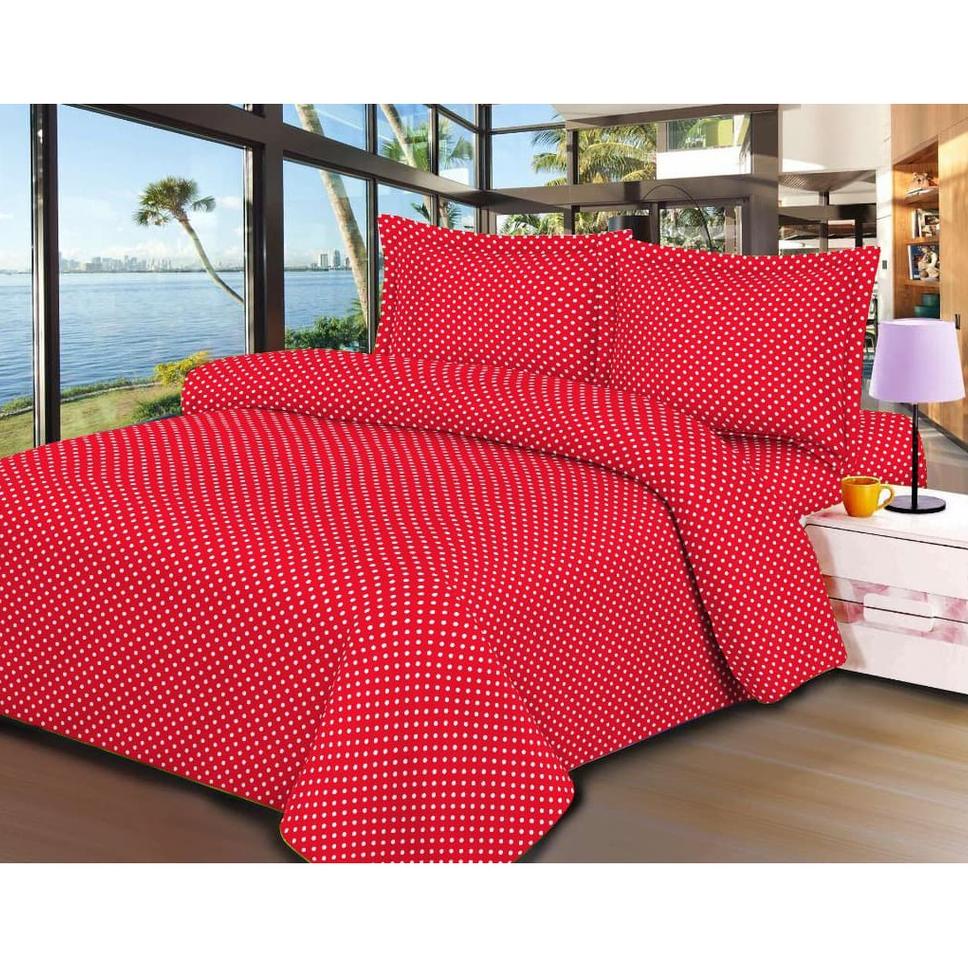 Thảm Cotton Họa Tiết Chấm Bi KINTAKUN Kích Thước 180x200