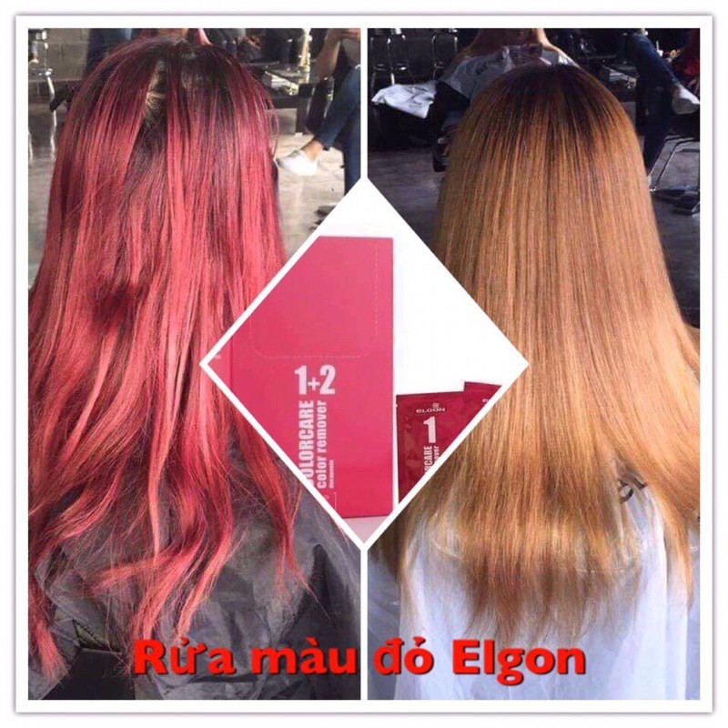 {Siêu rẻ} {Chính hãng} Cặp rửa màu tóc không ưng ý Elgon Color Remover 30mlx2