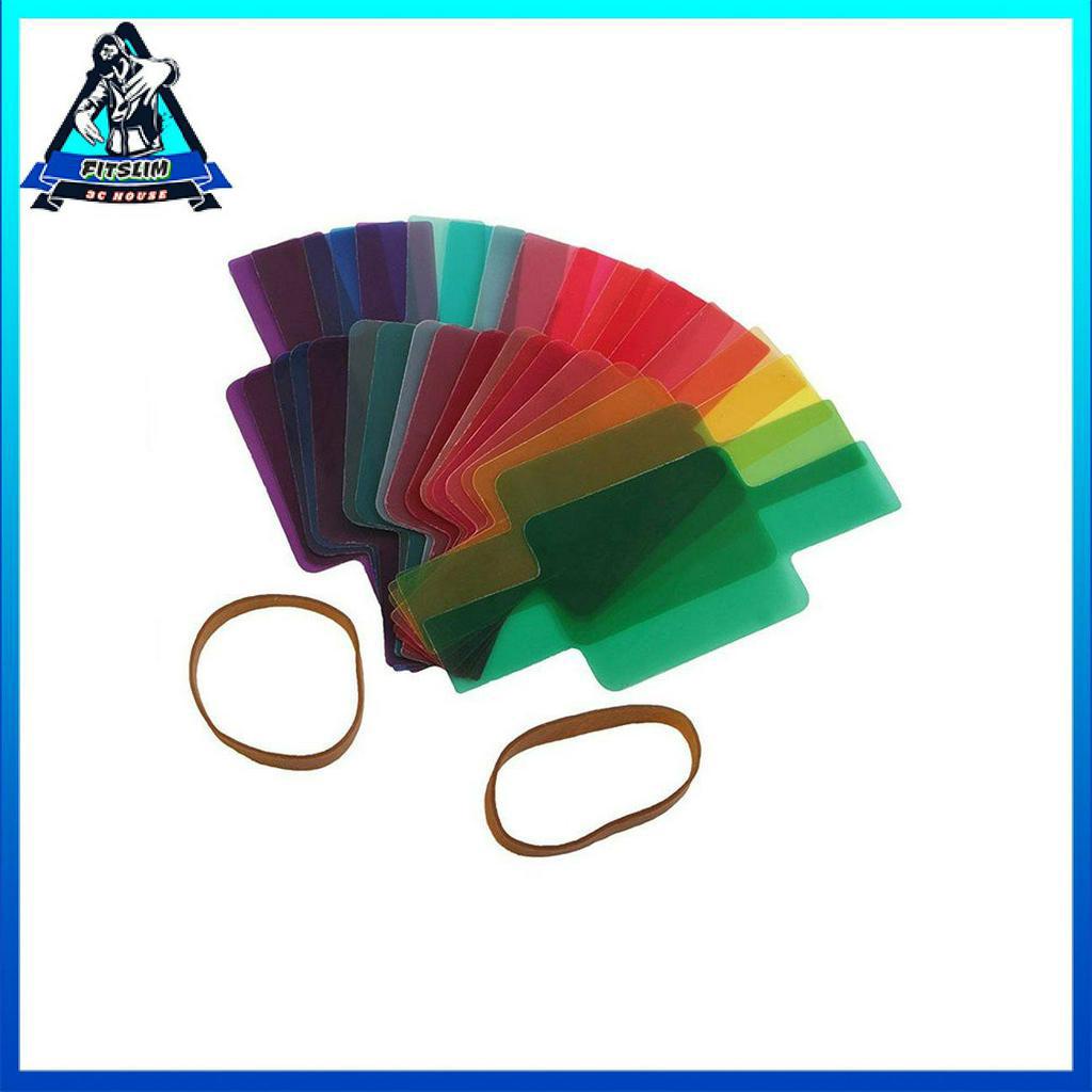 Bộ lọc màu 20PCS cho máy ảnh Phụ kiện đèn flash hàng đầu Bộ lọc ánh sáng đèn flash Gels