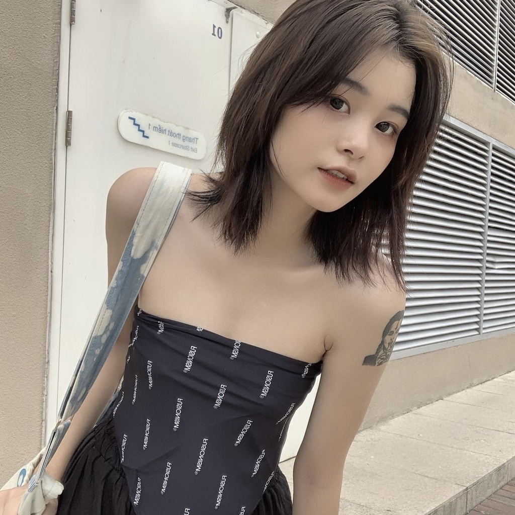 Khăn Turban, Khăn Bandana chất Lụa in Logo Pattern Fusionism - Màu Đen - Size 60x60 cm