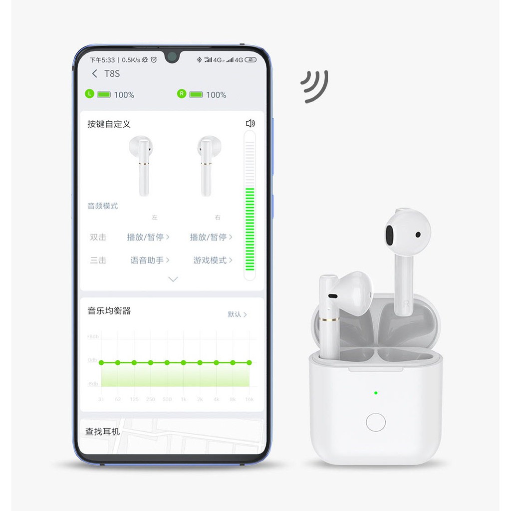 Tai nghe Bluetooth True Wireless QCY T8S