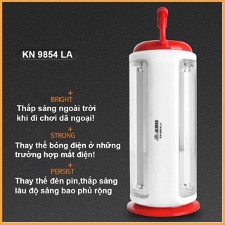 Đèn tích điện 3 mặt kn-9854la 360 độ