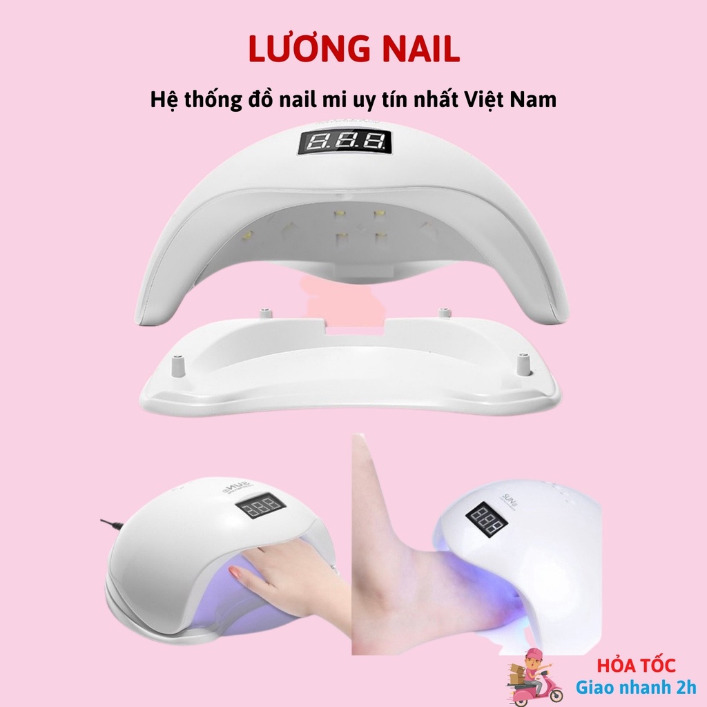 Máy hơ gel máy hơ móng SUN 5 48W đèn LED/UV máy hơ gel mini