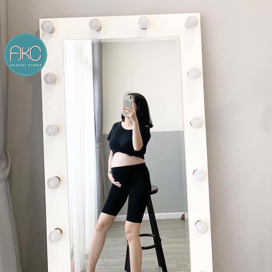 Quần Legging Ngố Lửng đùi cotton thái Nâng Mông Cạp Cao Siêu Hot Siêu Co Giãn AKACHI – LG01 | BigBuy360 - bigbuy360.vn