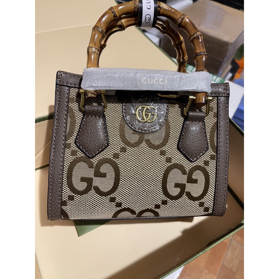 Túi Xách Thời Trang👜Gu.cci Diana Super Vip bản mini Size 22Cm