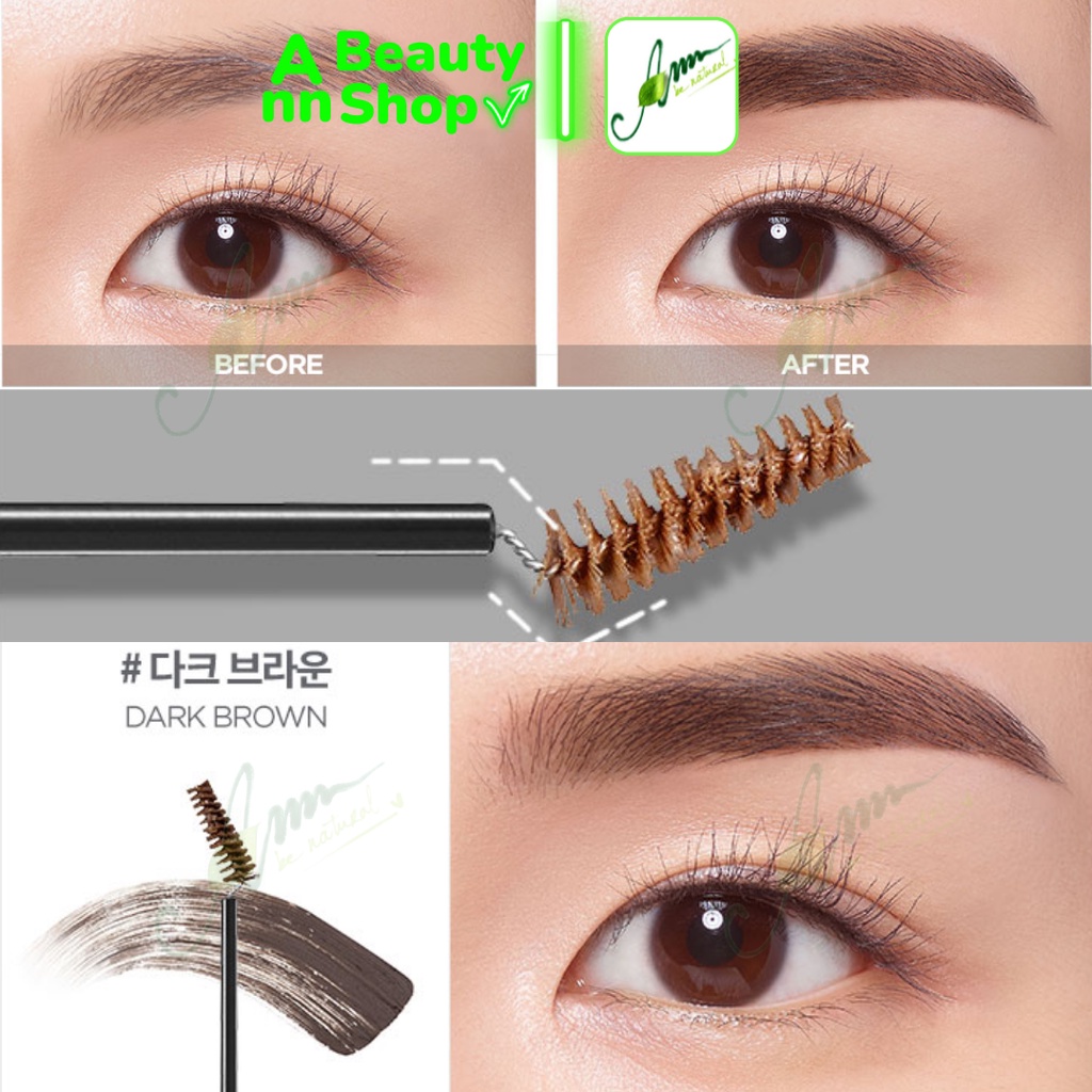 Mascara Lông Mày Klavuu Urban Pearlsation Easy Touch Browcara 3g