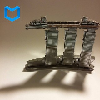MÔ HÌNH 3D KIM LOẠI LẮP RÁP Khách Sạn Marina Bay Sands Hotel Singapore - HÀNG NHẬP KHẨU