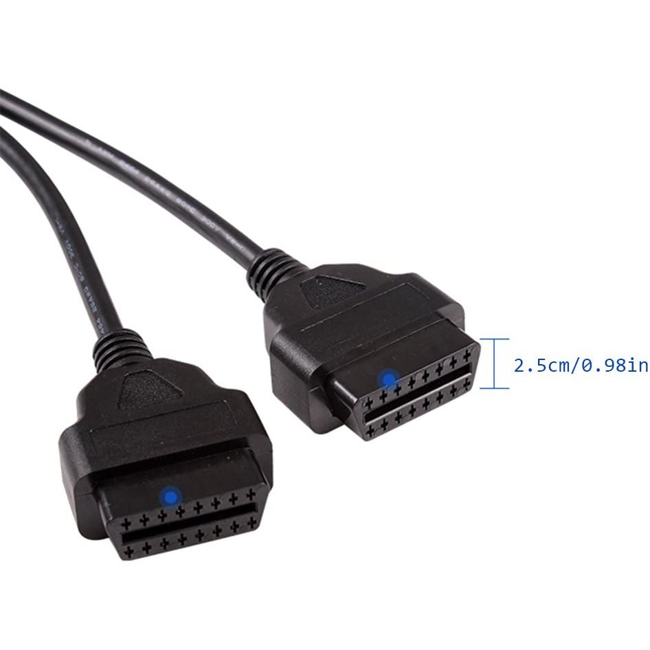 Cáp Chia Cổng OBD II - Dây Chia Cổng Tròn Thẳng 16 Pin