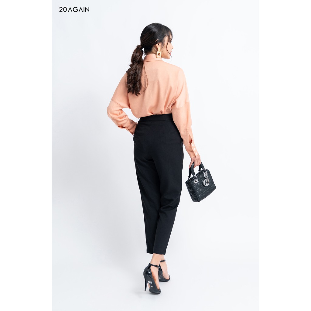Quần dài baggy liền 20AGAIN thiết kế công sở lên dáng cực chuẩn QAA1102