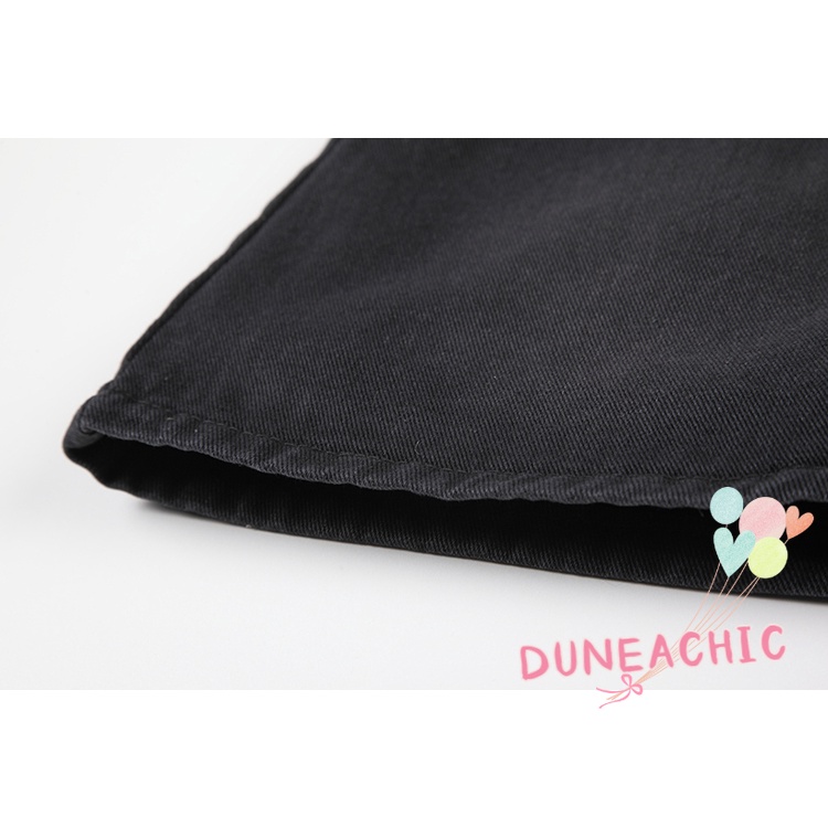 Chân Váy Lưng Thấp Màu Trơn Phối Khóa Phong Cách Đường Phố