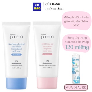 Kem Chống Nắng Vật Lý Make P:rem UV Calming Make Prem Sun Cream 50ml