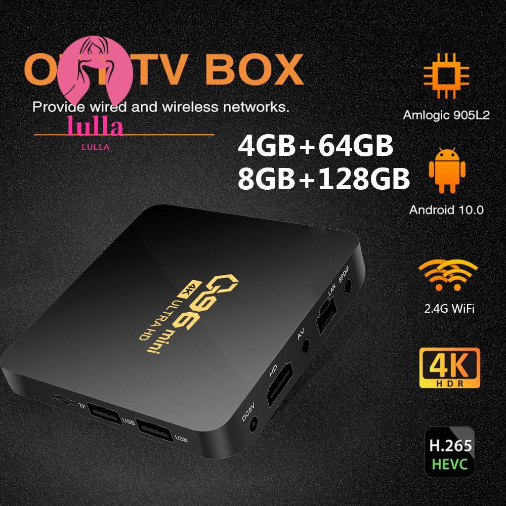 TV box thông minh mini mới 2022 S905L 4K H.265 8GB+128GB 2.4G Android 10.0 Q96