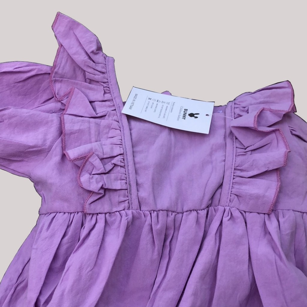 Váy tím bèo cho bé gái hàng loại đẹp