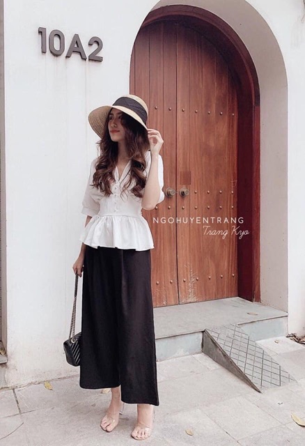 Set áo peplum và quần ống xuông( có video thật) | BigBuy360 - bigbuy360.vn